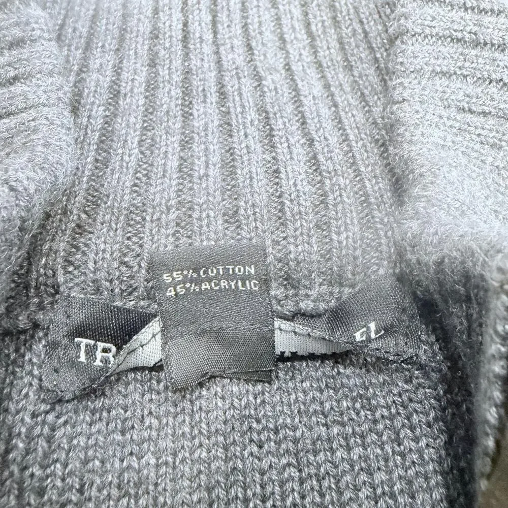 Bundle 2 Tricots St Raphael Mens Sweater Sherpa Lined 1/4 Button Mock Neck Sz XL - Picture 11 of 16